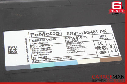 09-11 Jaguar XF Keyless Theft Locking Module Computer 6G9119G481AK OEM