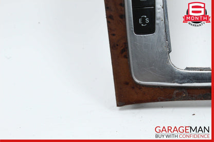 08-14 Mercedes C250 C300 Center Console Shifter Trim Cover Panel Bezel Wood Assy