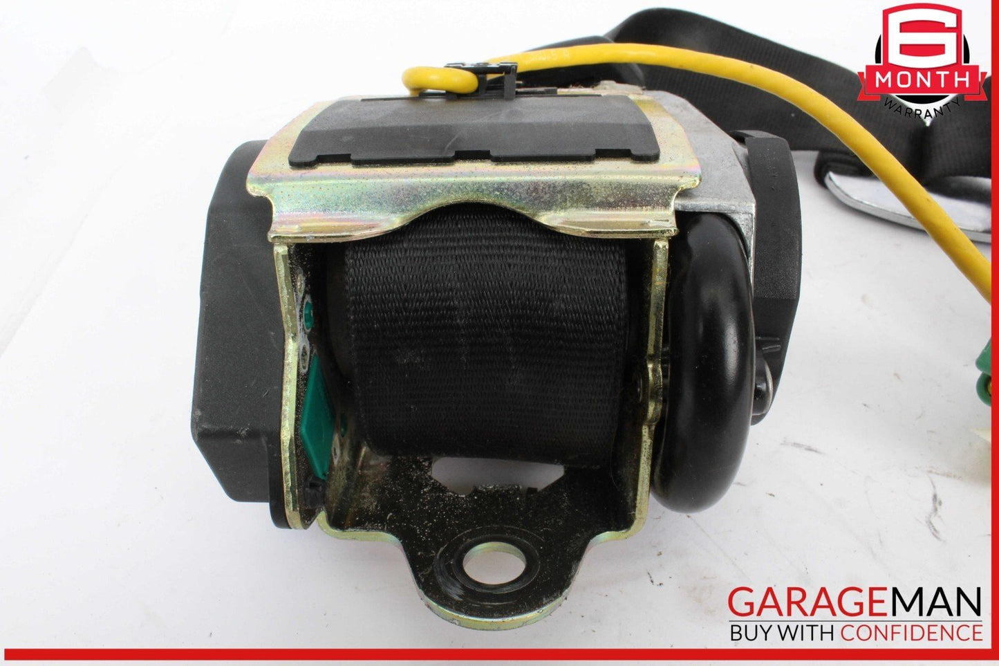 03-06 Porsche Cayenne 955 Rear Left Driver Side Seat Belt Seatbelt Black OEM