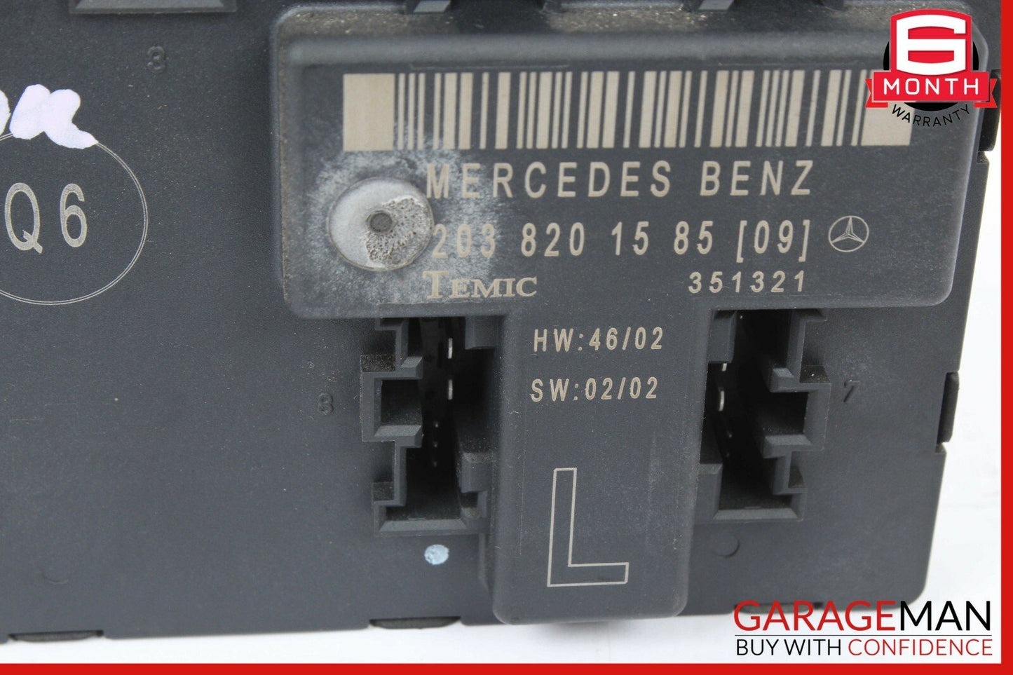 01-07 Mercedes W203 C230 C240 C320 Door Control Module Front Left 2038201585 OEM