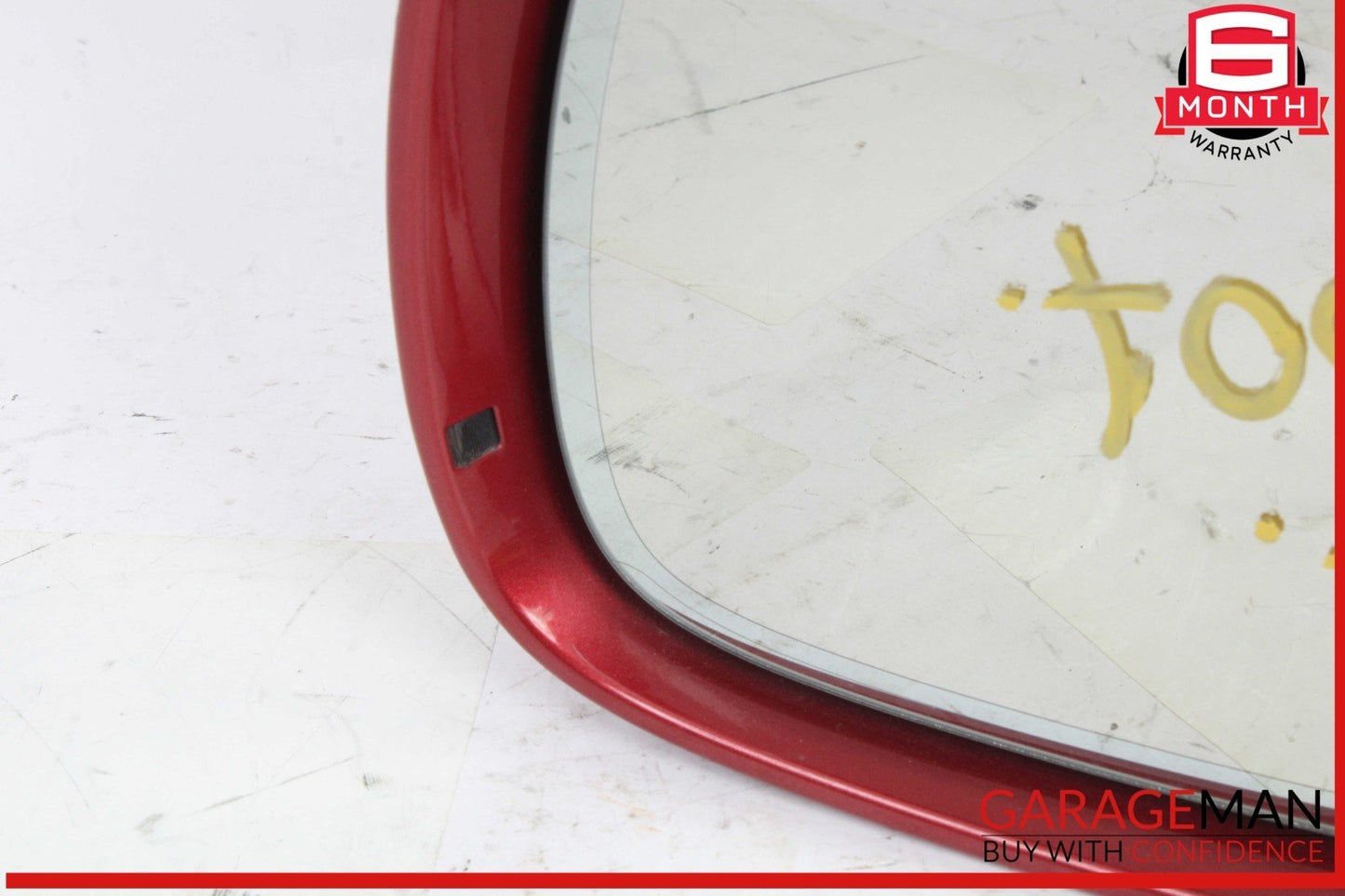 07-09 Audi Q7 Front Left Driver Side Door Rear View Mirror Red 4L1857409S OEM