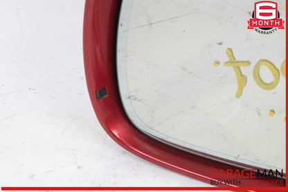 07-09 Audi Q7 Front Left Driver Side Door Rear View Mirror Red 4L1857409S OEM