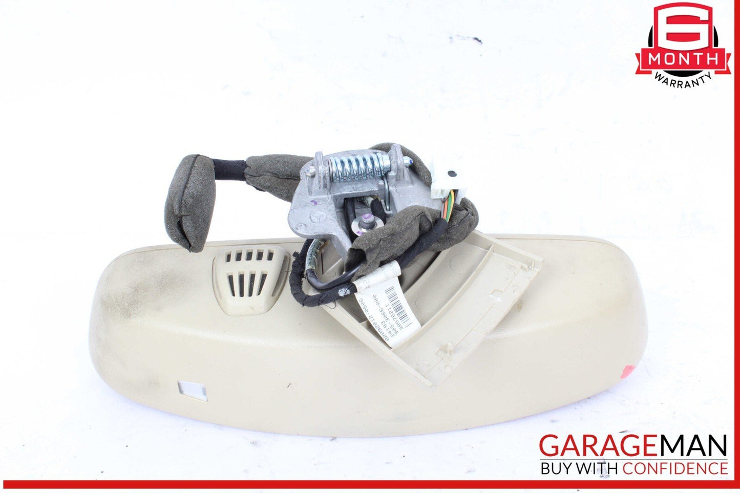 10-16 Mercedes W212 E350 Front Interior Top Upper Rear View Mirror Beige OEM