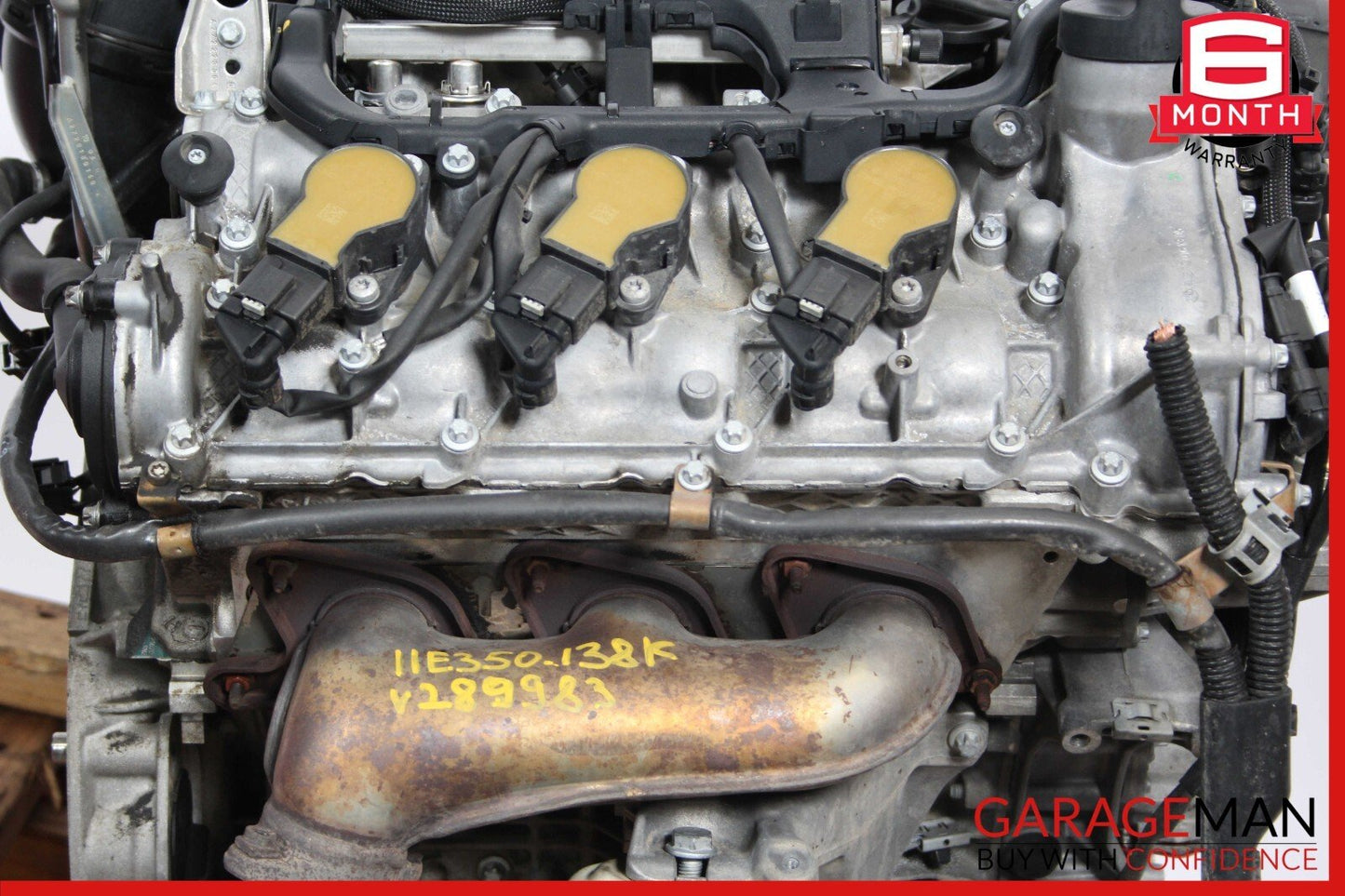 10-11 Mercedes W212 E350 4Matic AWD 3.5L V6 Engine Motor Block Assembly 138k