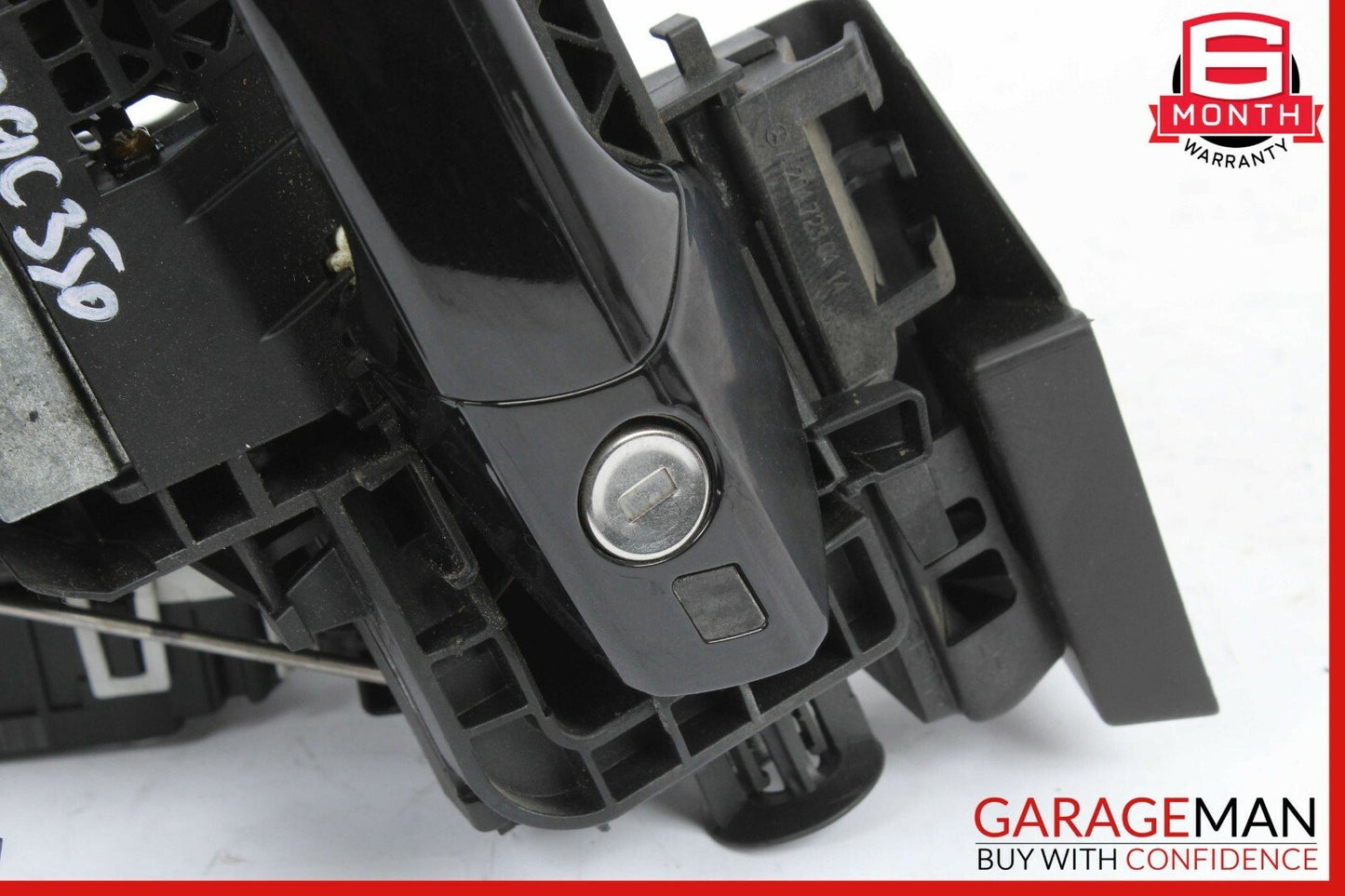 08-11 Mercedes W204 C350 Front Left Exterior Door Handle w/ Door Latch Black OEM