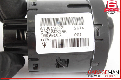 14-17 Maserati Ghibli Dash Headlight Head Light Lamp Control Switch 670019822