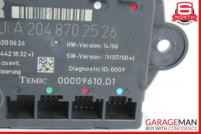 08-14 Mercedes W204 C350 C300 Rear Right Side Door Control Module 2048702526 OEM