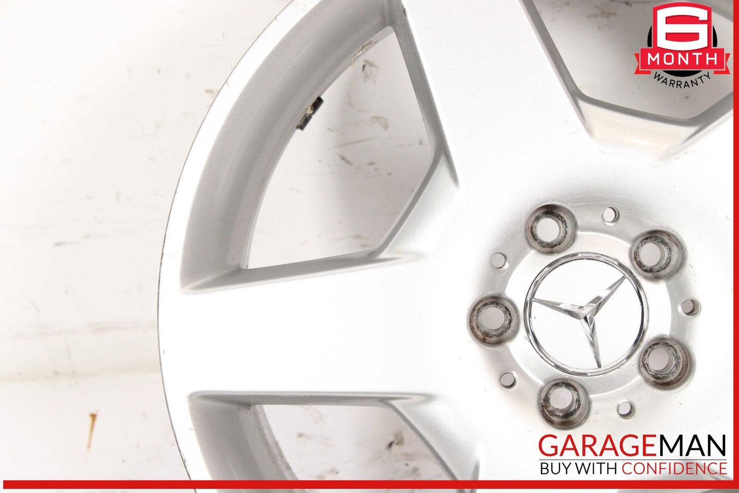 06-11 Mercedes W164 ML350 AMG 8.5 X 19 19" Wheel Rim Silver 1644011802 OEM