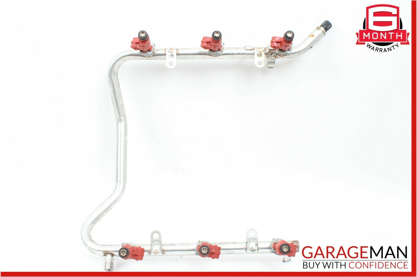 01-04 Mercedes W203 C240 Fuel Injection Rail Line w/ Injectors 1120700895 OEM