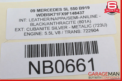 07-12 Mercedes R230 SL550 SL500 Park Parking Assist Control Module OEM