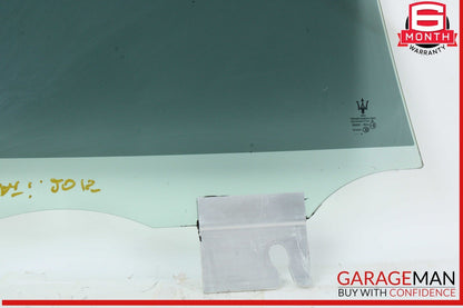 14-22 Maserati Ghibli M157 S Rear Left Driver Side Door Window Glass OEM