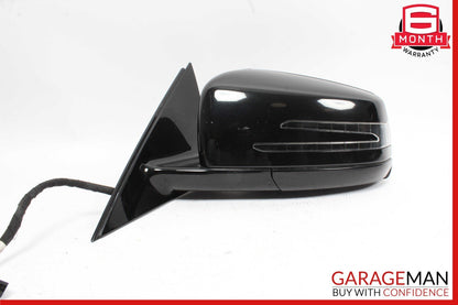10-13 Mercedes W221 S550 S600 Front Left Side Mirror Door Rear View Black OEM