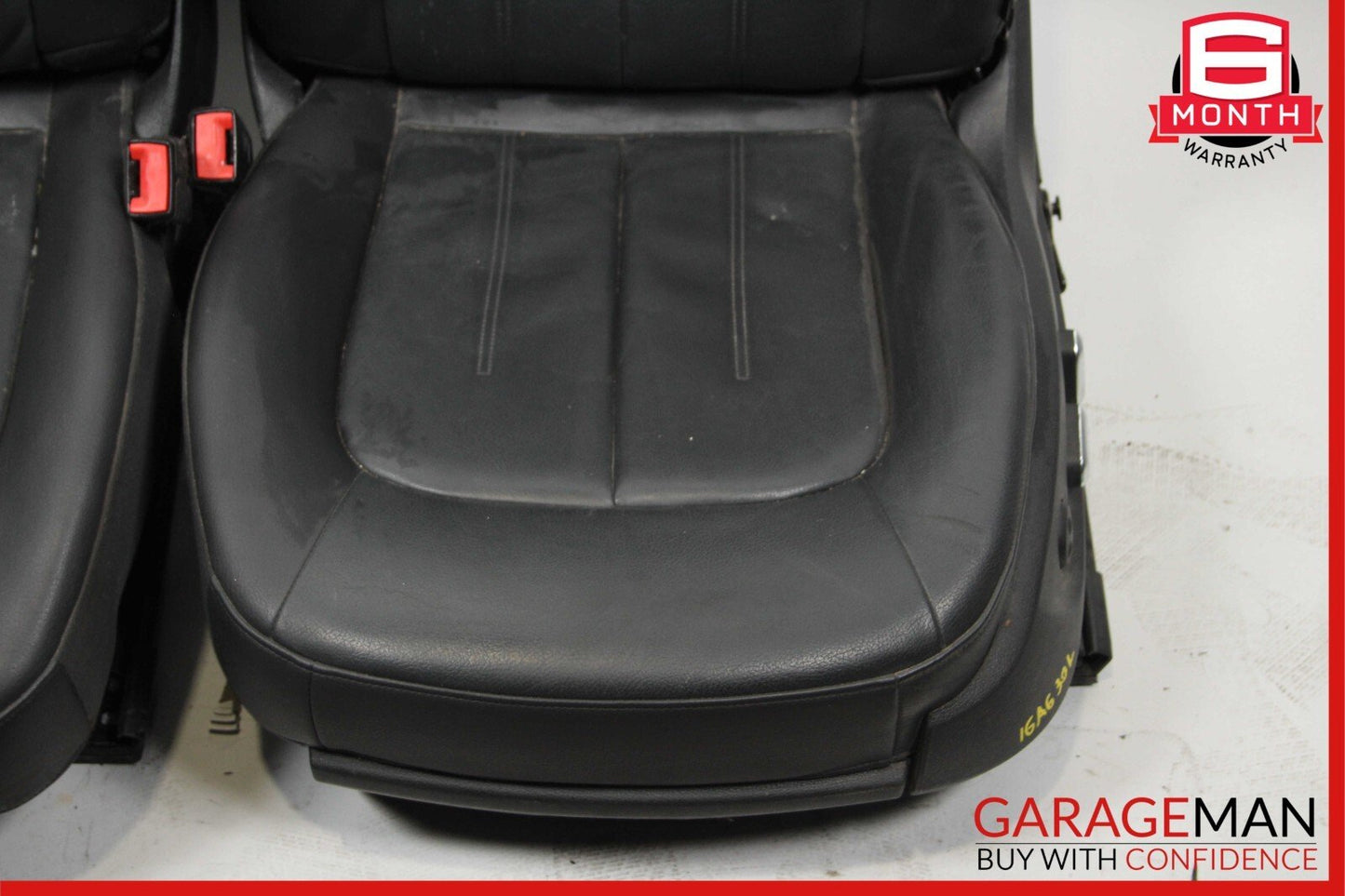 12-18 Audi A6 Front Right & Left Complete Seat Set of 2 Pc Black OEM