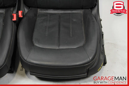 12-18 Audi A6 Front Right & Left Complete Seat Set of 2 Pc Black OEM