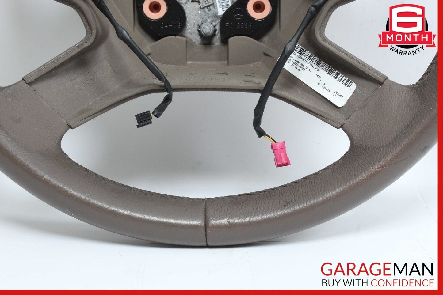 09-13 Mercedes X164 GL350 ML550 Driver Steering Wheel w/ Paddle Shifters Brown