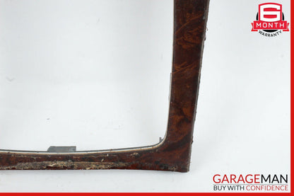 08-15 Mercedes W204 C300 C350 Center Console Shift Shifter Bezel Trim Cover Wood