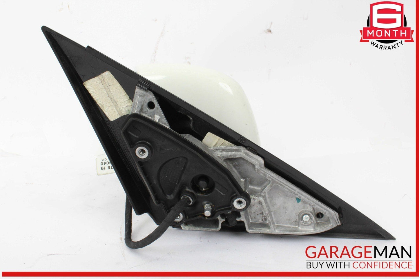 10-13 Mercedes W212 E550 Front Left Driver Side Mirror Door Rear View White OEM