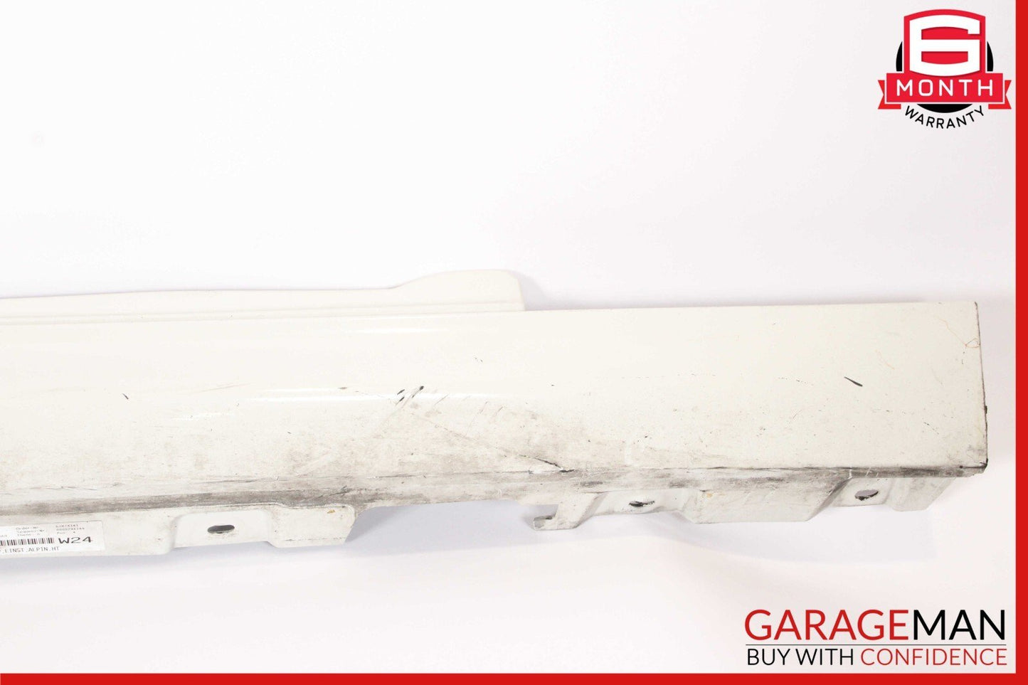 13-19 BMW 650i F06 Right Passenger Side Rocker Skirt Molding Trim Panel White