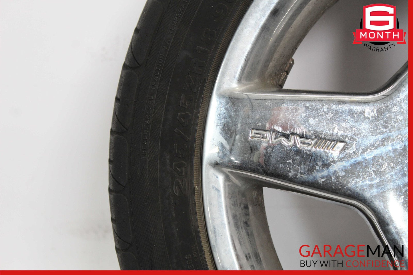 Mercedes W220 S500 S55 AMG 8.5 X R18 18" Front Wheel Tire Rim 2204013602 OEM