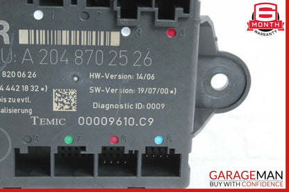 08-14 Mercedes W204 C300 C350 Rear Right Side Door Control Module 2048702526 OEM