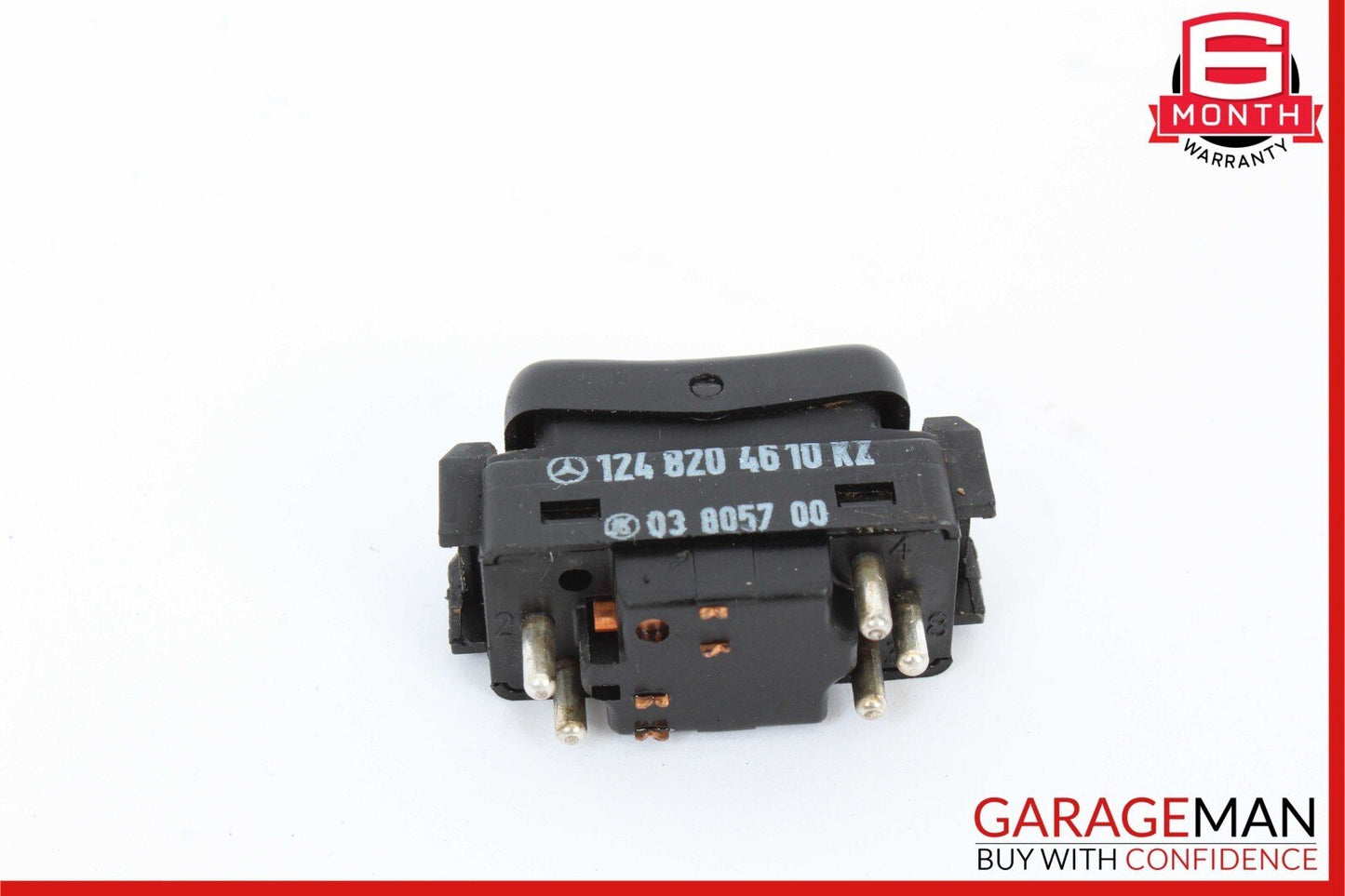 86-91 Mercedes W126 420SEL Left Driver Side Window Switch 1248204610 OEM