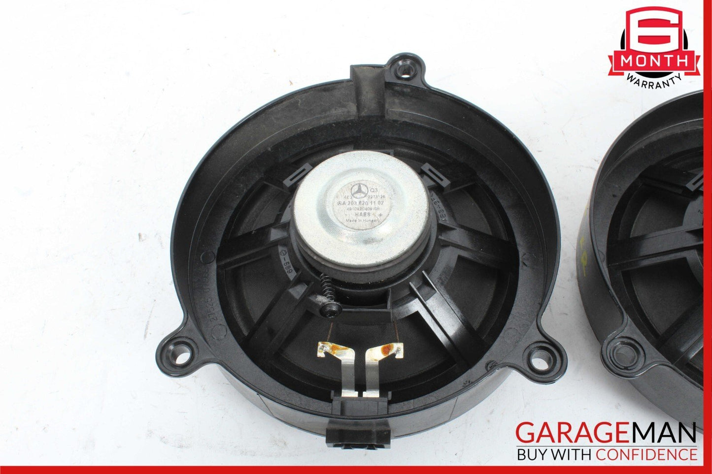 01-07 Mercedes W203 C240 Front Right & Left Side Door Sound Audio Speakers Set