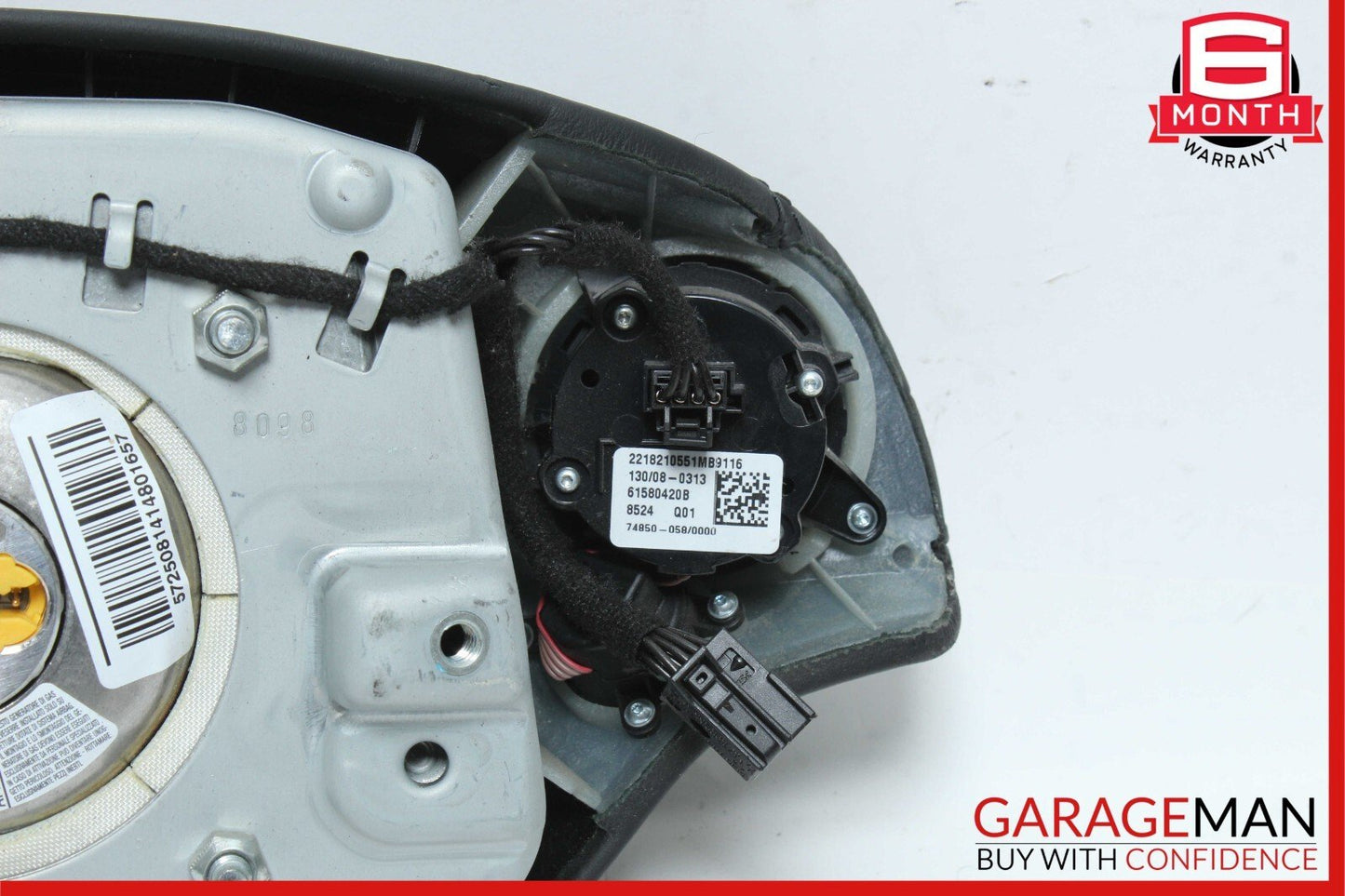 07-10 Mercedes W221 S550 S450 CL500 CL550 Steering Wheel Airbag Air Bag Black