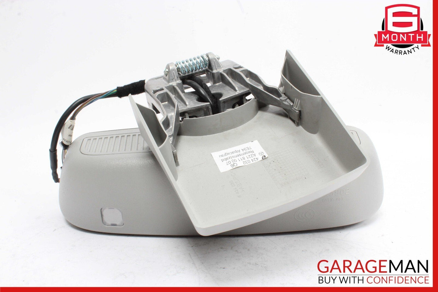 07-09 Mercedes W221 S550 S63 AMG Top Upper Rear View Inside Dim Mirror Gray OEM