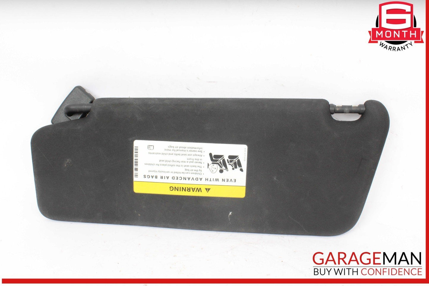 08-14 Mercedes W204 C300 C250 C350 Front Right Side Sunvisor Sun Visor Black OEM