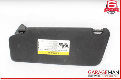 08-14 Mercedes W204 C300 C250 C350 Front Right Side Sunvisor Sun Visor Black OEM