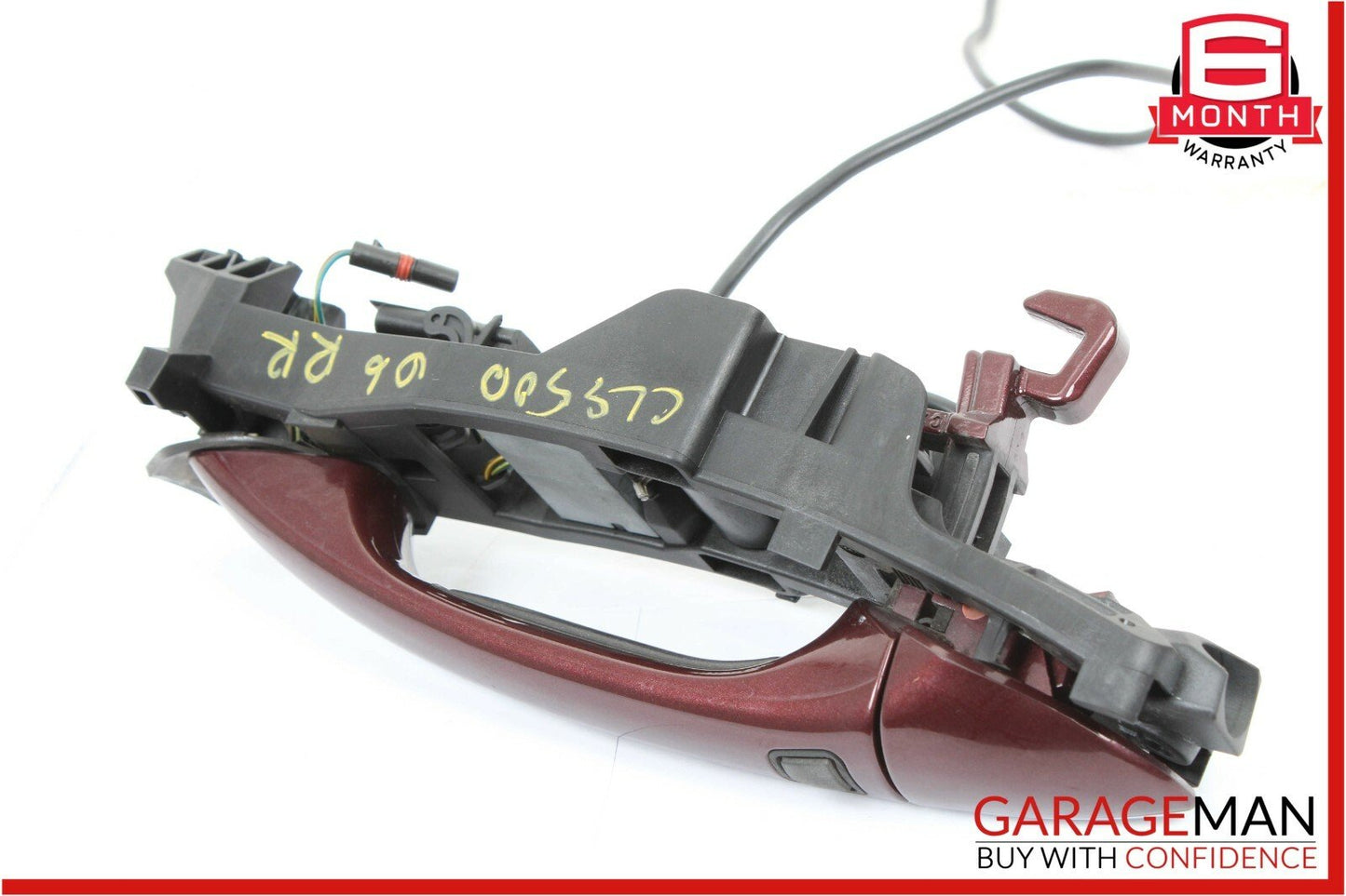 06-11 Mercedes W219 CLS500 Rear Right Side Exterior Door Handle Keyless Go Red