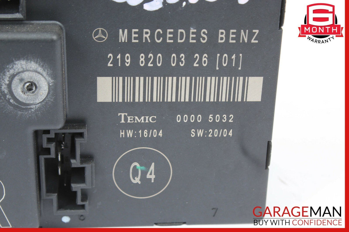 06-11 Mercedes W219 CLS500 Rear Right Side Door Computer Controller Module Unit