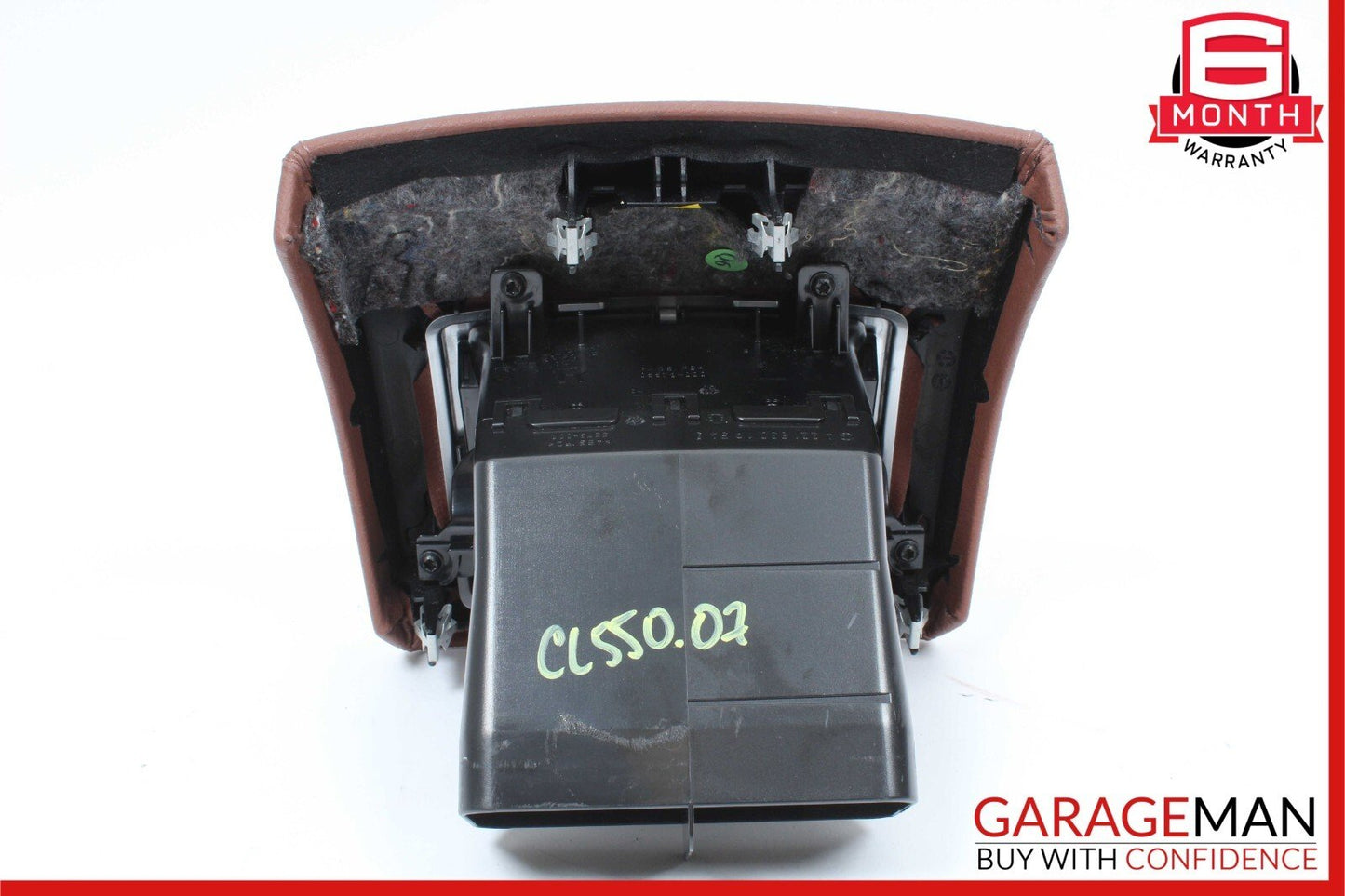 07-14 Mercedes W216 CL550 Rear Center Console AC A/C Air Vent Trim Cover Red