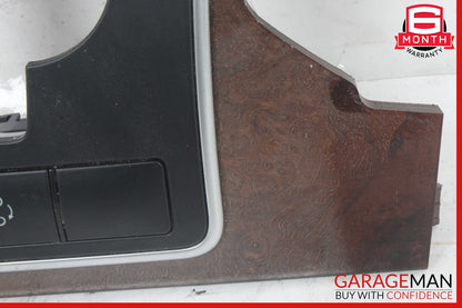 10-13 Mercedes W212 E350 E400 E550 Center Console Switch Trim Cover Bezel Wood