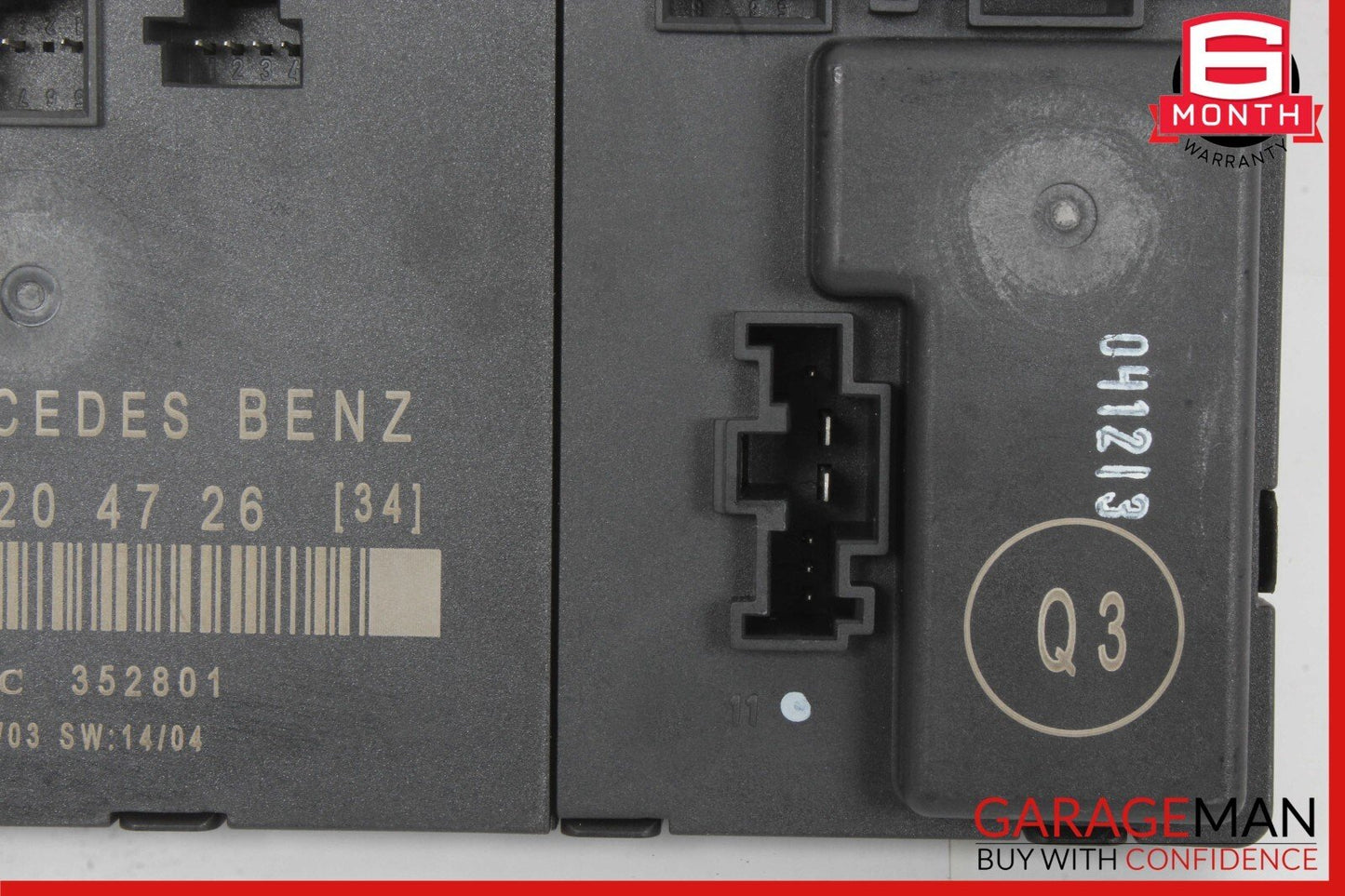 03-12 Mercedes R230 SL500 SL55 AMG Front Left Door Control Module 2308204726 OEM