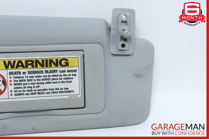 01-07 Mercedes W203 C240 C32 AMG Front Right Side Sunvisor Sun Visor Grey OEM