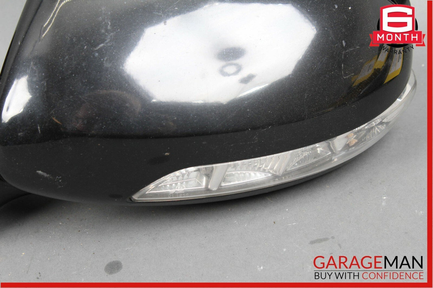07-09 Mercedes W211 E550 E350 Front Left Side Mirror Door Rear View Black OEM