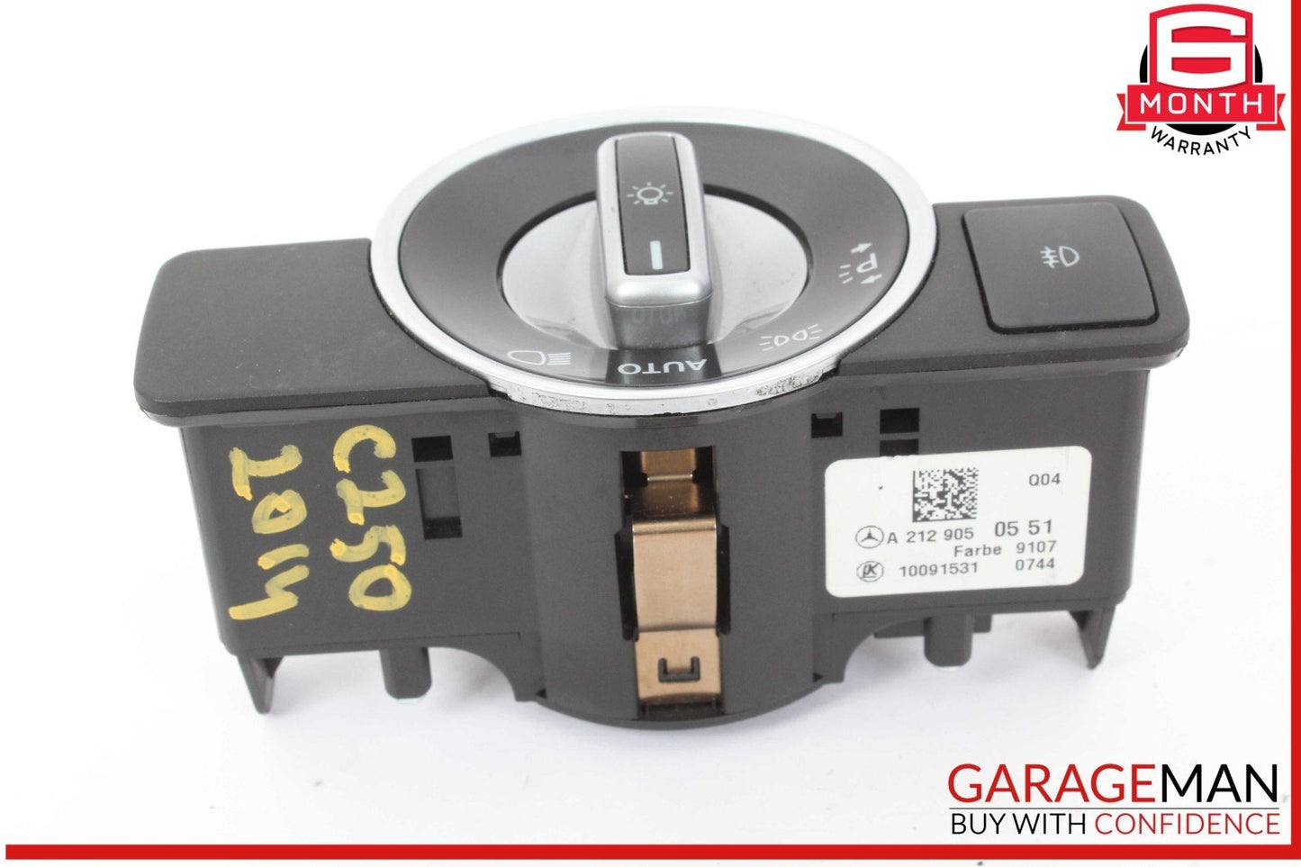 08-20 Mercedes W204 C250 CGI Headlight Fog Light Switch Control Module OEM