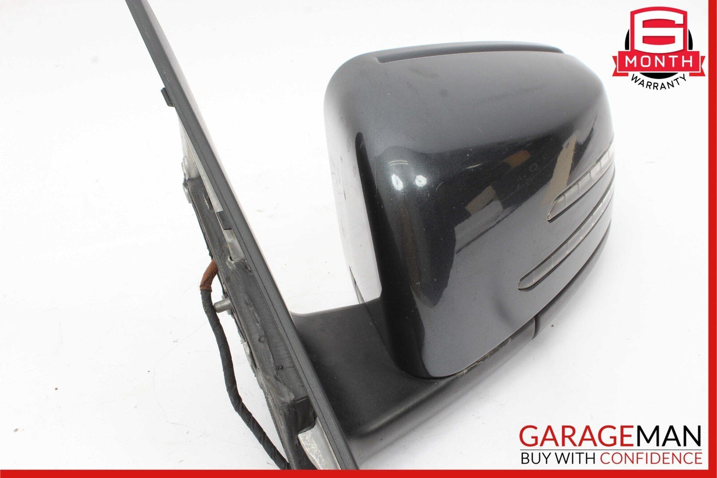 12-14 Mercedes W204 C300 Front Left Side Mirror Door Rear View Glass Grey OEM