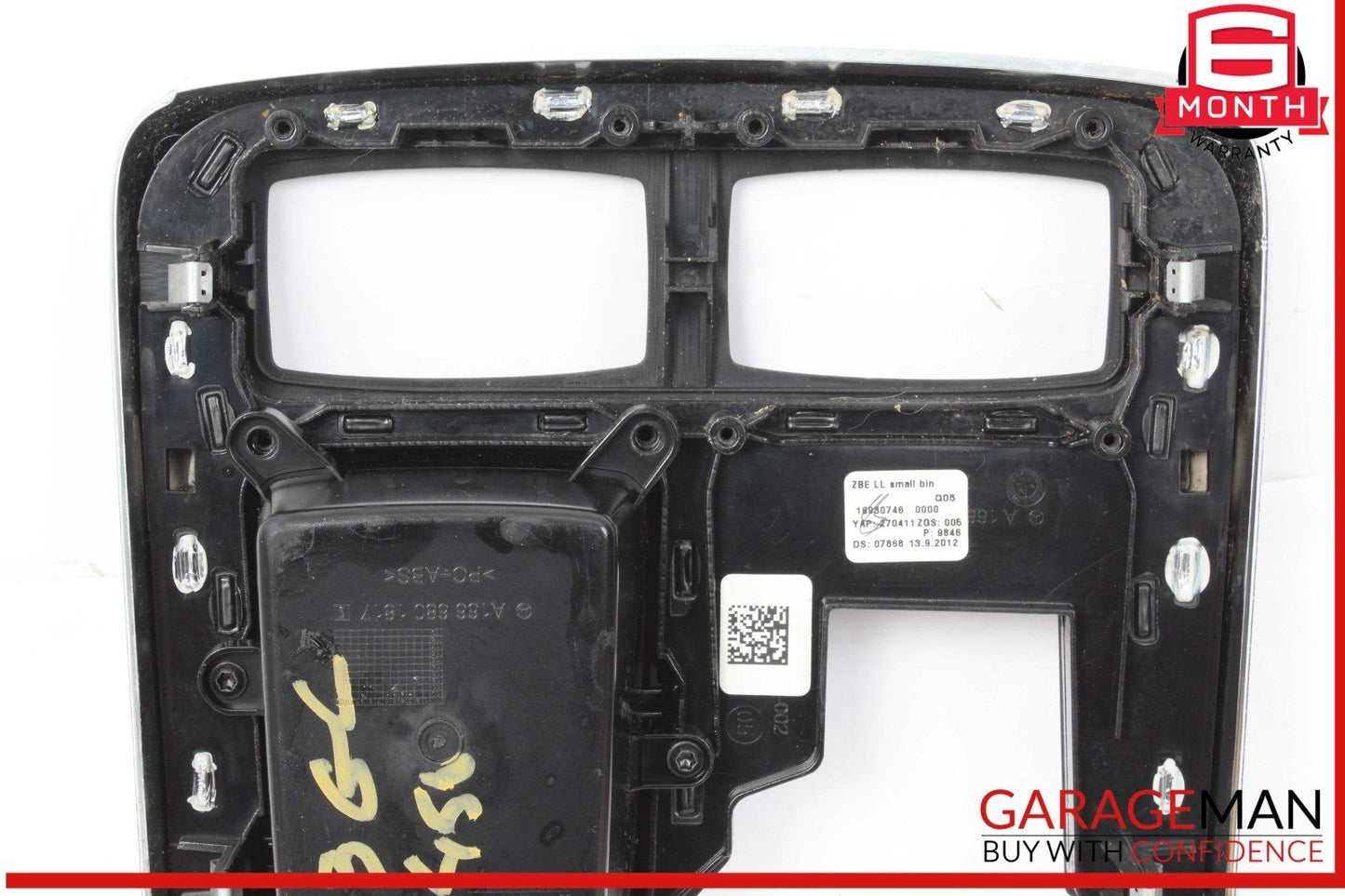 12-19 Mercedes X166 GL450 Center Console Bezel Trim Black 1666801817 OEM