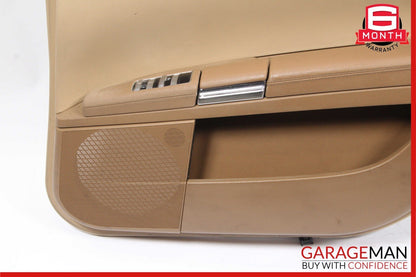 07-09 Mercedes W221 S550 Rear Right Side Complete Interior Door Panel Trim Brown