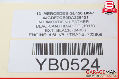 10-17 Mercedes X166 GL450 CLS500 Sirius Satellite Radio Receiver Module Unit OEM