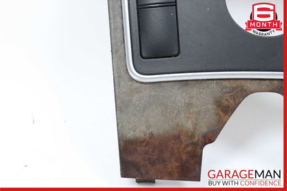 10-13 Mercedes W212 E400 E350 E550 Center Console Switch Trim Bezel Wood OEM