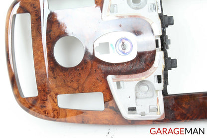 07-09 MERCEDES W221 S550 S600 CENTER CONSOLE TRIM BEZEL PANEL WOOD OEM