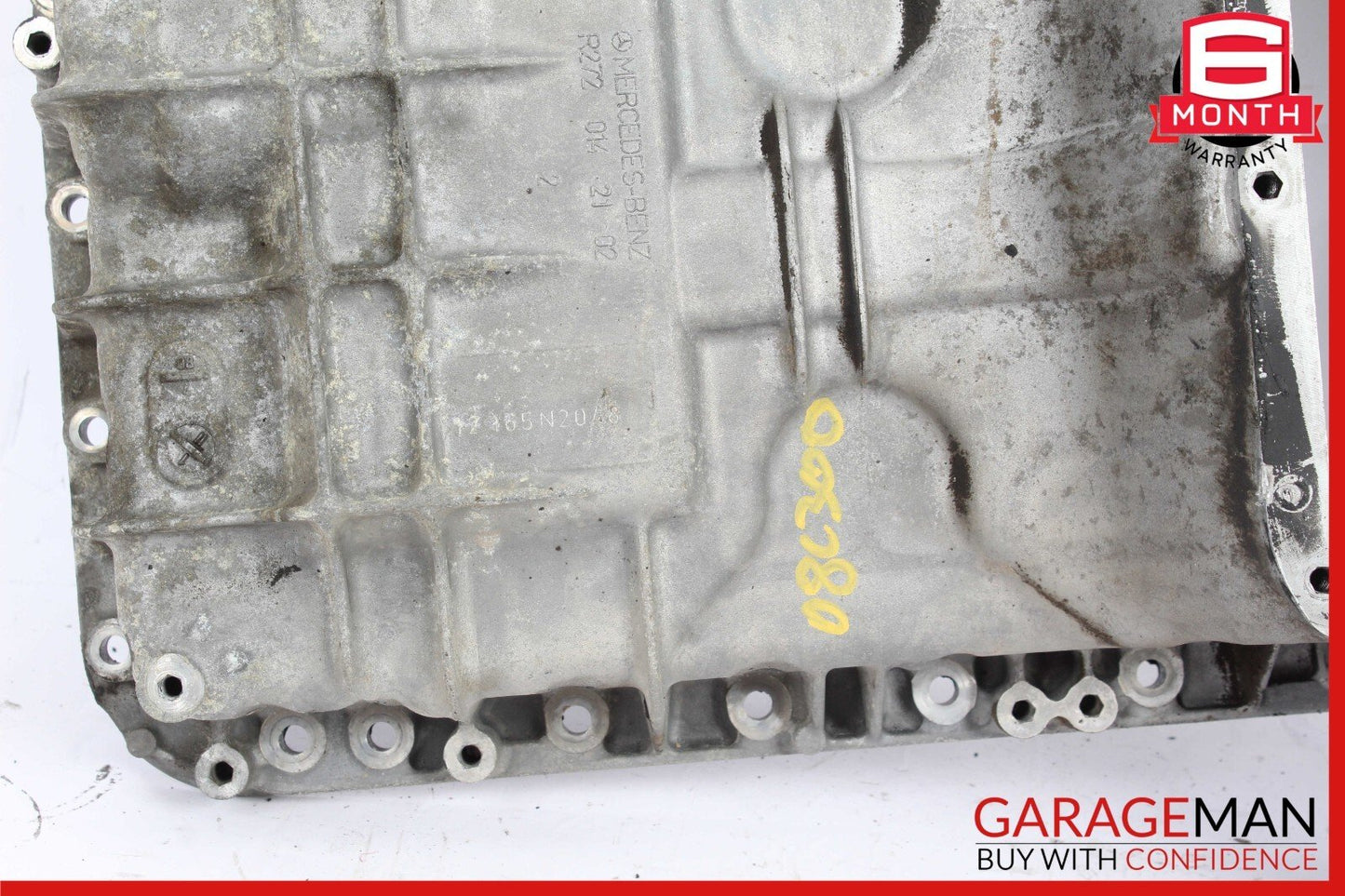 06-11 Mercedes W204 C300 Engine Upper Oil Sump Baffle Pan 2720142102 OEM