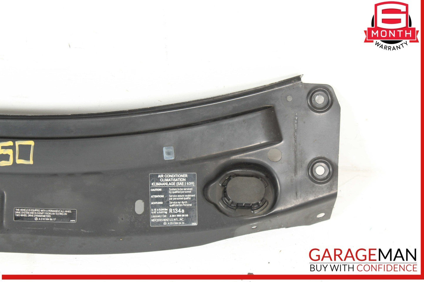 06-12 Mercedes X164 GL450 R350 Front Upper Radiator Core Tie Bar Support Frame