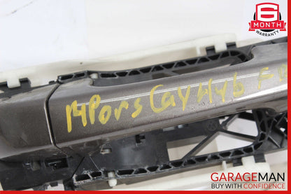 11-18 Porsche Cayenne 958 Front Right Side Exterior Door Handle Brown OEM