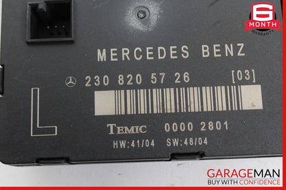 03-12 Mercedes R230 SL550 SL55 AMG Front Left Door Control Module 2308203526 OEM