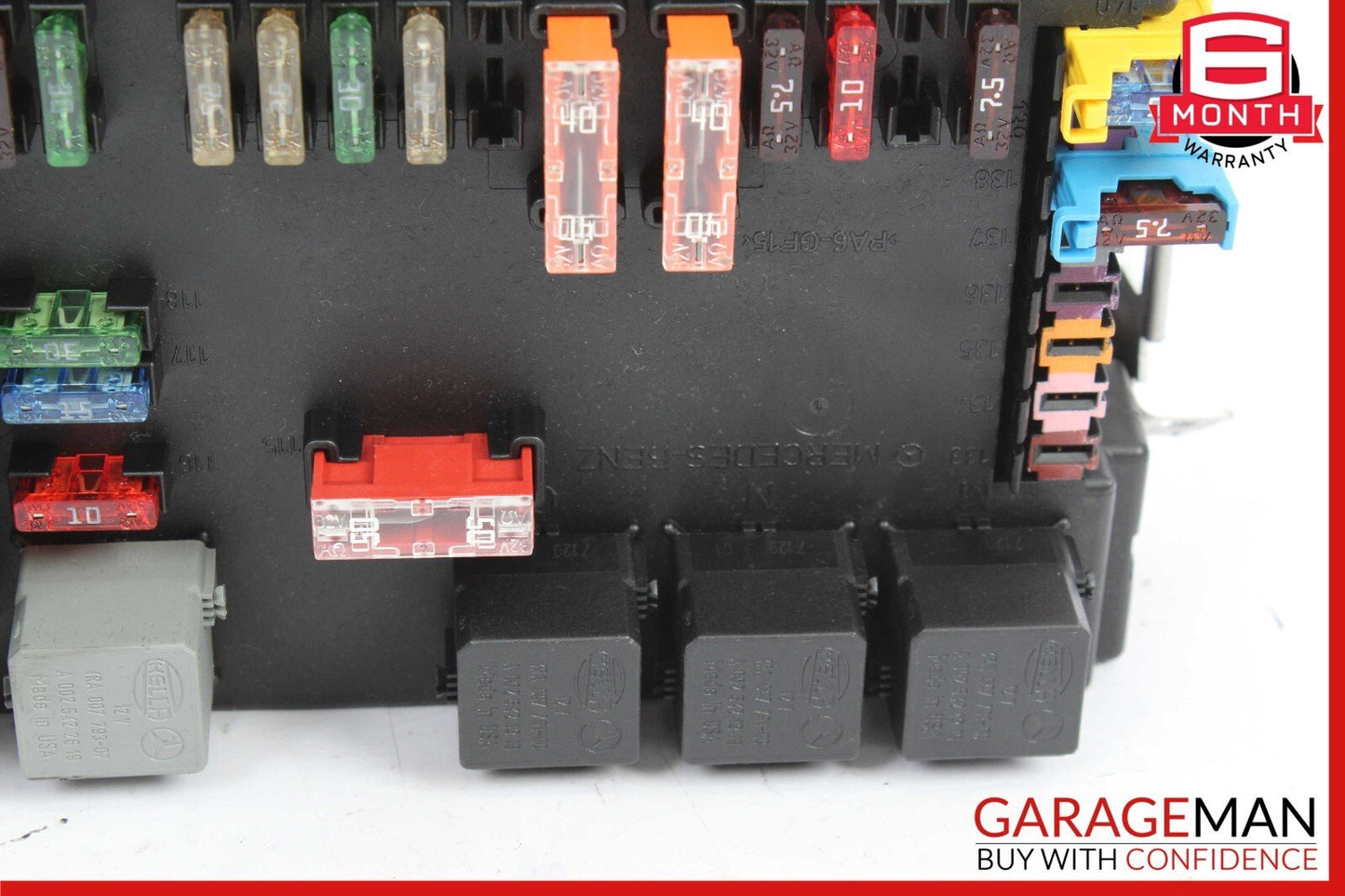 07-09 Mercedes W221 S550 S63 AMG CL550 Rear Trunk Fuse Box Module 2215408301 OEM
