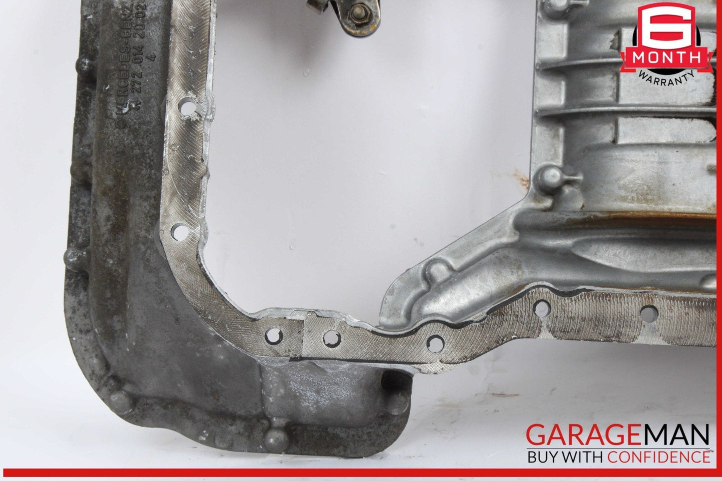 06-13 Mercedes W221 S400 Hybrid Engine Upper Oil Sump Baffle Pan 2720142002 OEM
